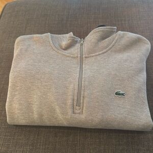 Lacoste Quarter Zip Pullover Sweater Size 4XL Preowned